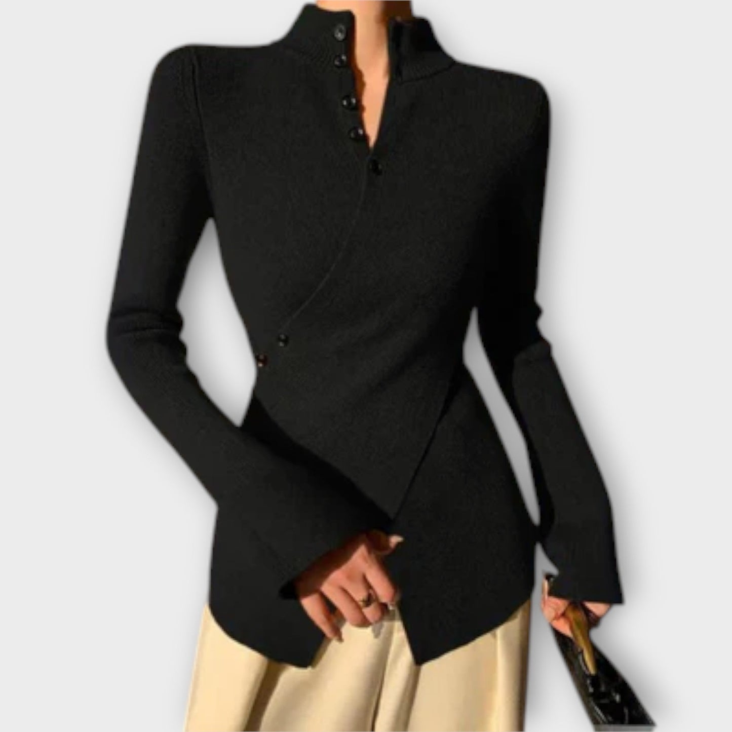 Мичико – Елегантна Slim Fit Плетена Кофтица