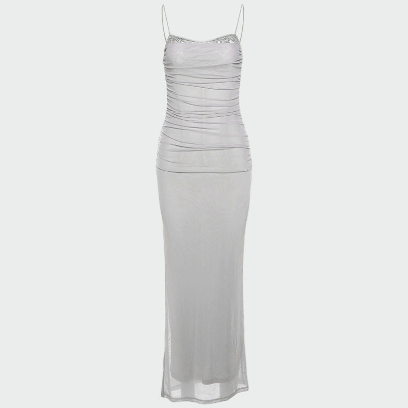 Аури | Дълга рокля от тюл