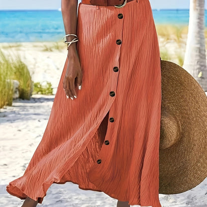 Полупрозрачна Миди Поличка с Разцепка