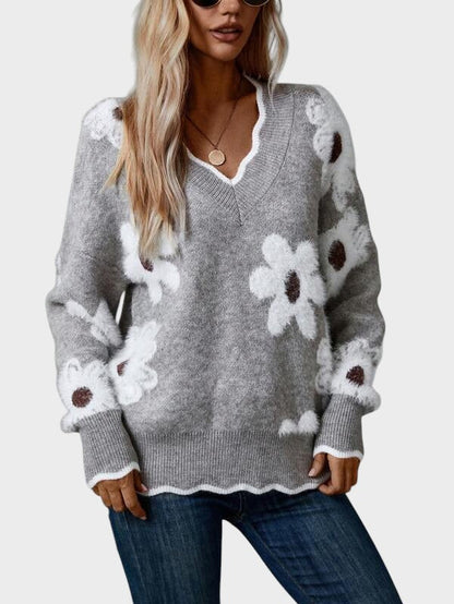 Жасинта - Елегантна блуза с цветя