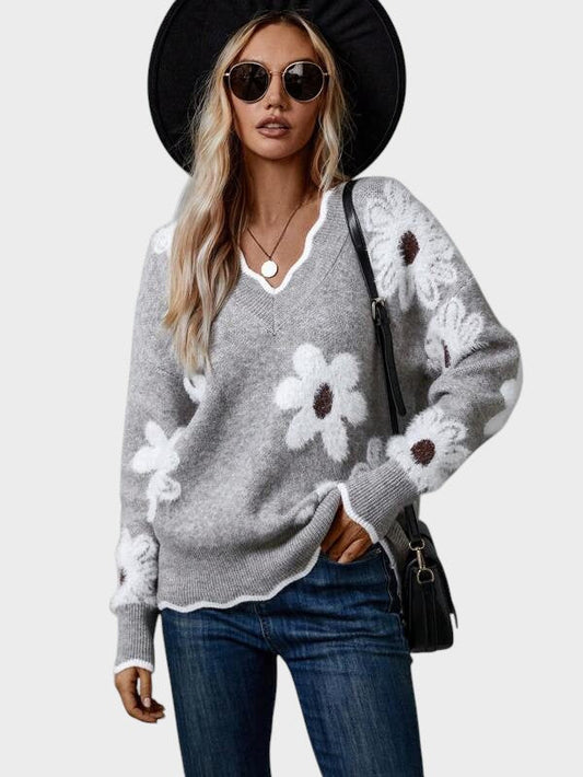 Жасинта - Елегантна блуза с цветя