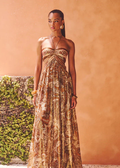 Максимална рокля Златна Аура