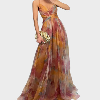 Миа - Цветна Макси Рокля за Безупречна Елегантност