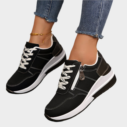 Ортопедични обувки с цип и дебела подметка