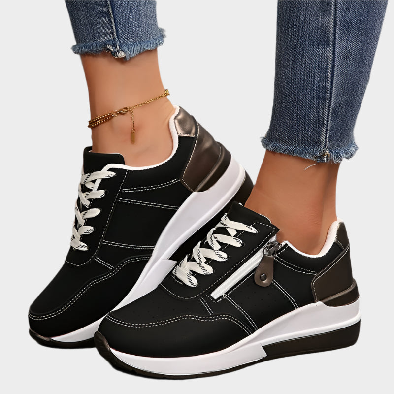 Ортопедични обувки с цип и дебела подметка