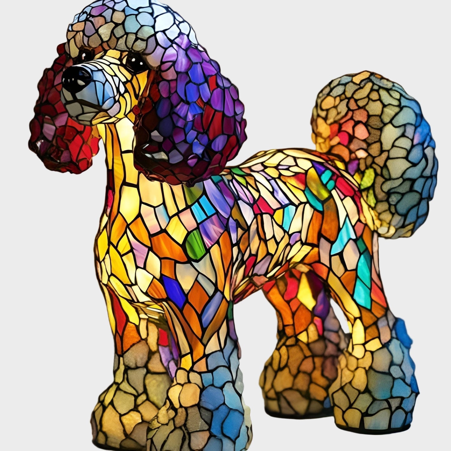 Елегантна лампа с пудел