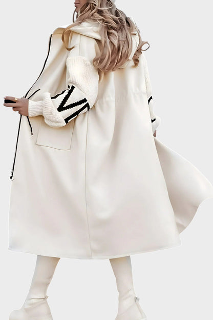 Талия – Луксозно палто с качулка