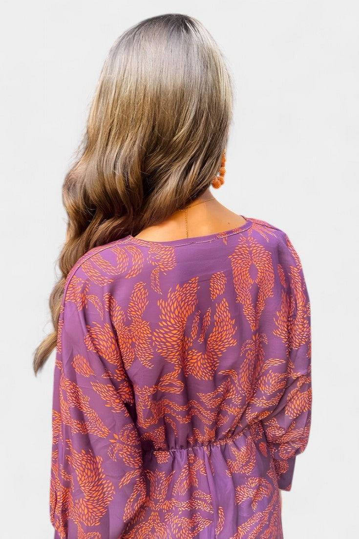 Ема Макси Рокля с V Изрез и Преден Чвор