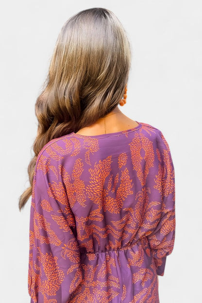 Ема Макси Рокля с V Изрез и Преден Чвор