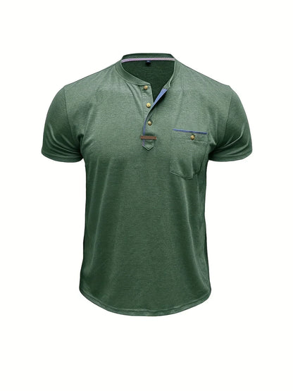 Чавор - Стилна тениска с кръгло деколте и джоб