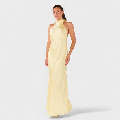 Мартина - Рокля с сатенена панделка