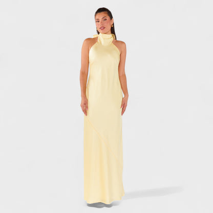 Мартина - Рокля с сатенена панделка