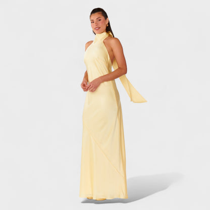 Мартина - Рокля с сатенена панделка