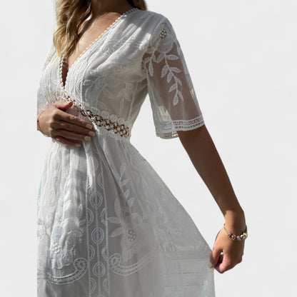 Маринка - Дълга Бохо Чипкова Рокля