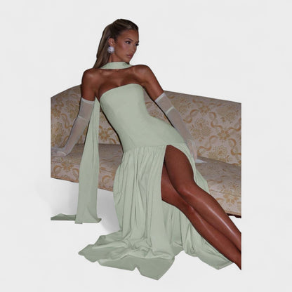 Хана - Дълга рокля с изискан дизайн