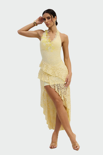 Виолетова Мини Рокля