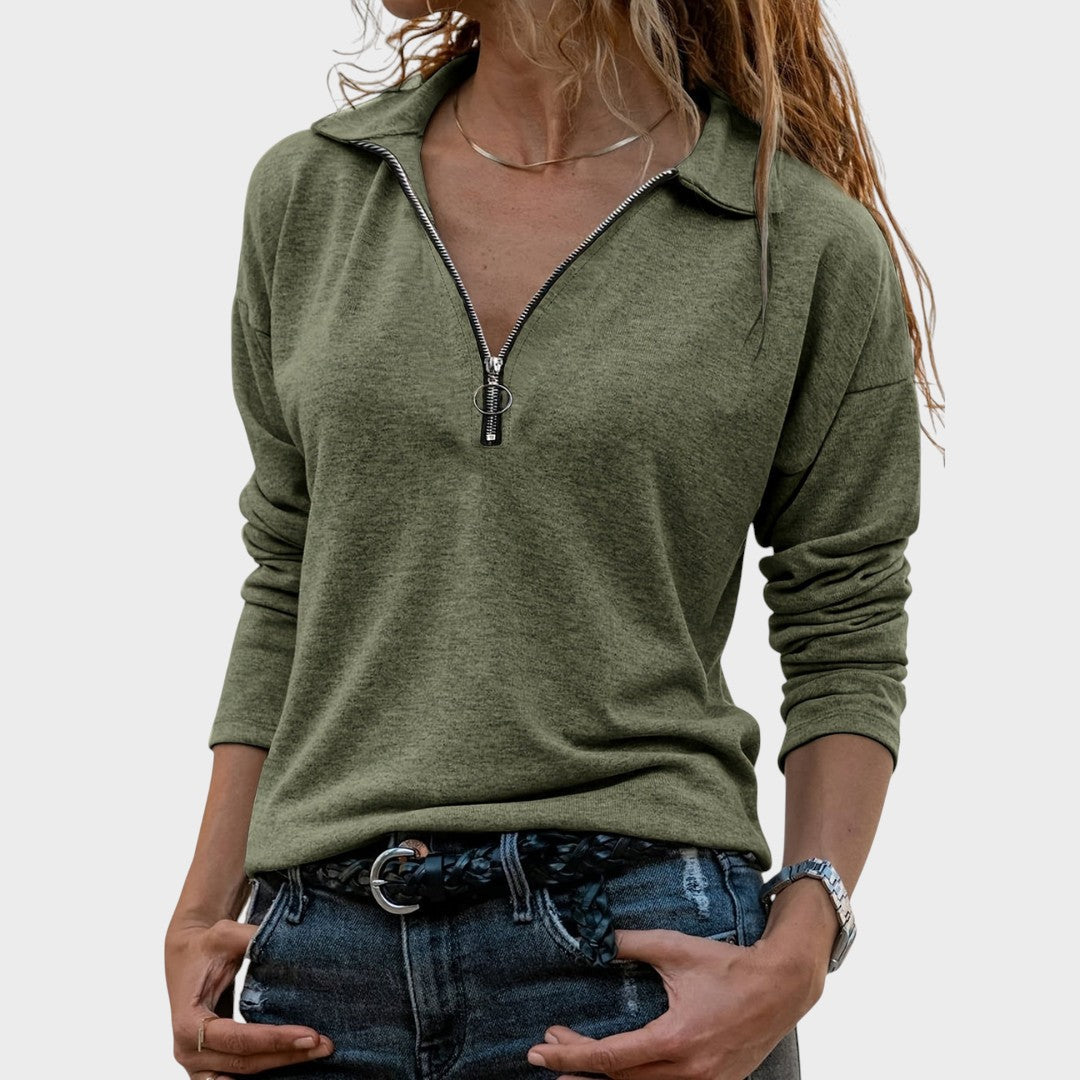 Калина - Блузи с половин цип