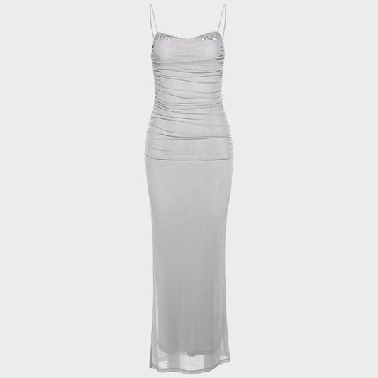 Аури | Дълга рокля от тюл