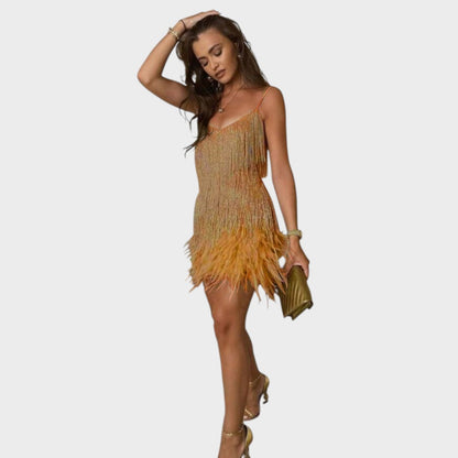 Дора - Елегантна коктейлна рокля
