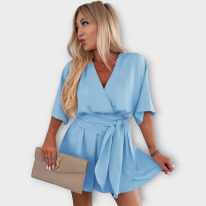 Летна Рокля с Волани и Пояс