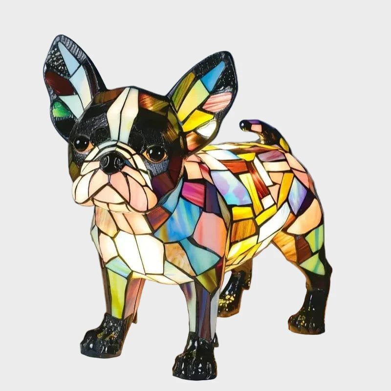 Лампа с Glow ефект на Парижко кученце