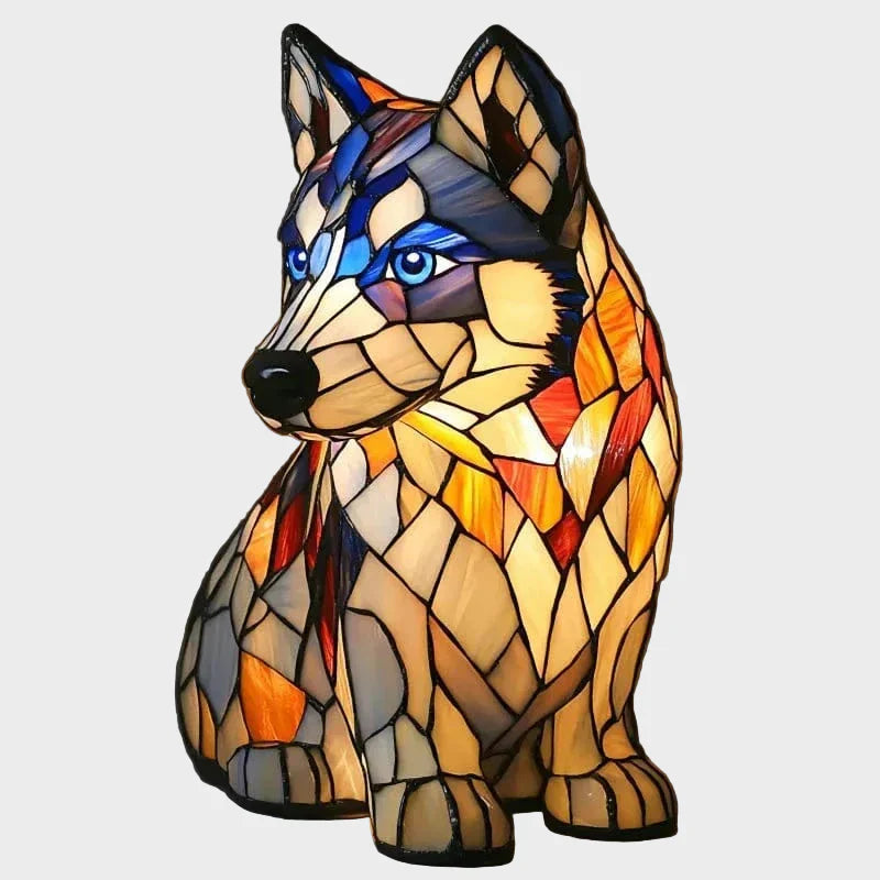 Луна Хъски Лампа