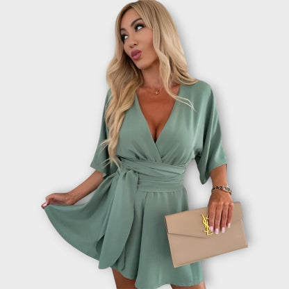 Летна Рокля с Волани и Пояс