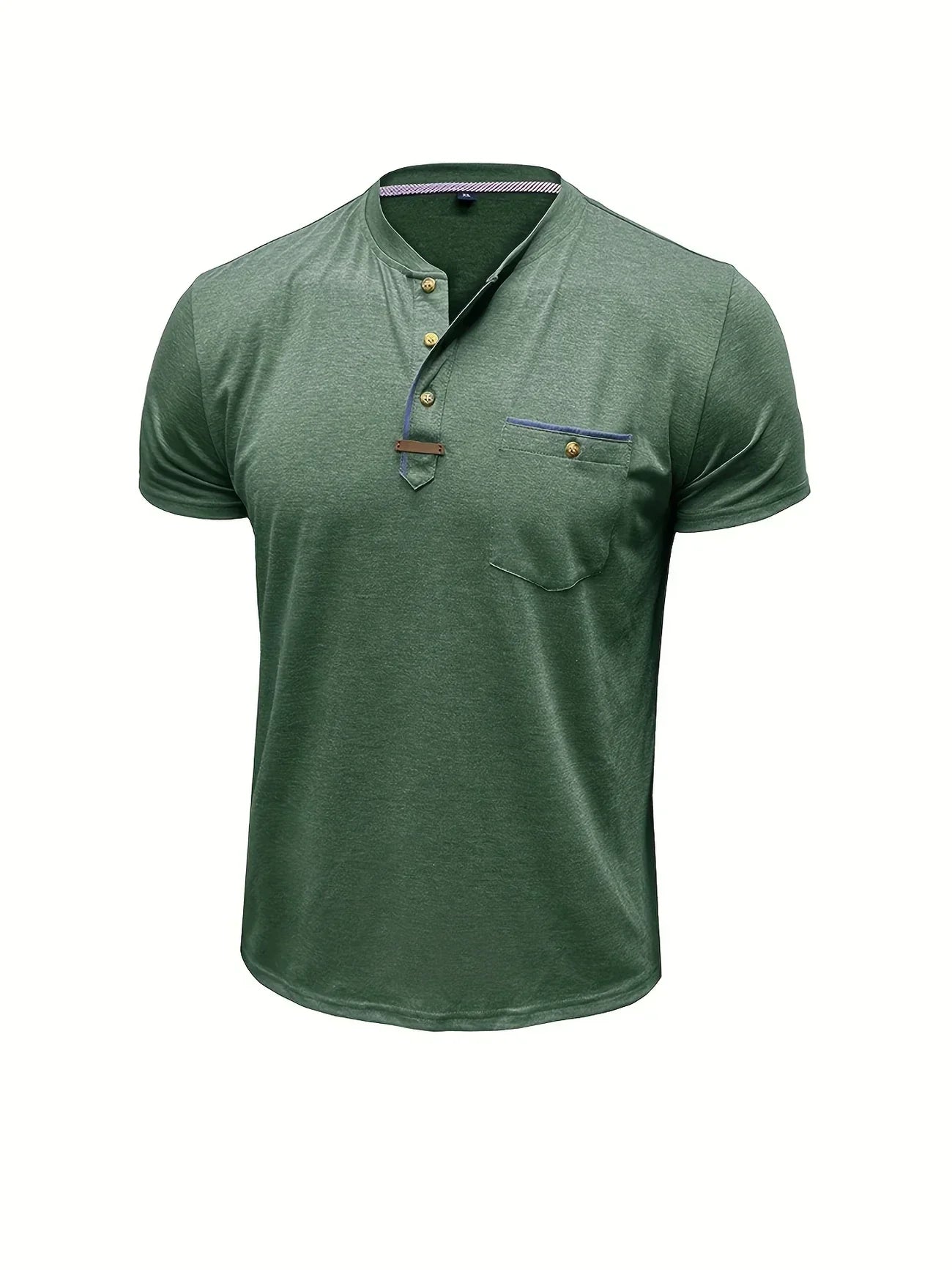 Чавор - Стилна тениска с кръгло деколте и джоб