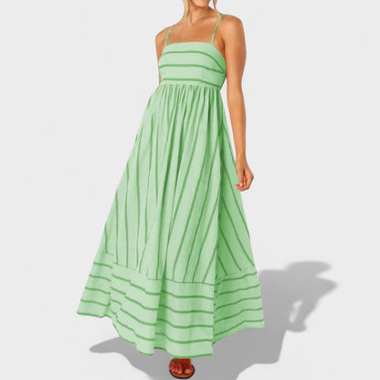 Изабел - Дълга рокля с райета