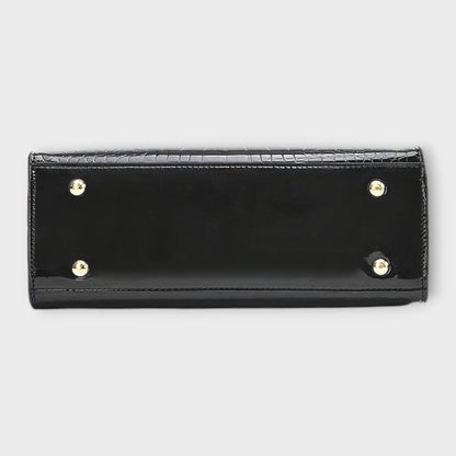 Албина - Блестяща Чанта с Крокодилски Ефект