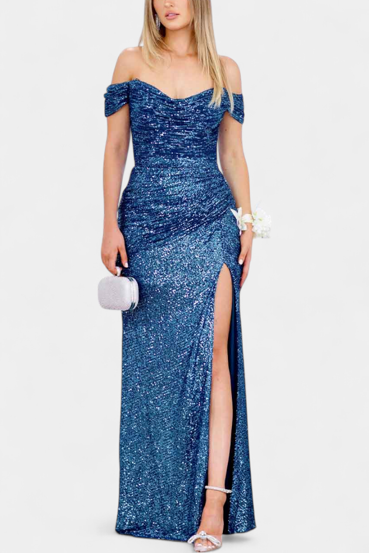 Рената Халджина Русалка без презрамки с пайети