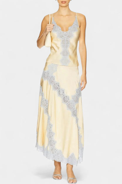 Данича Сет с Топ и Миди Поличка