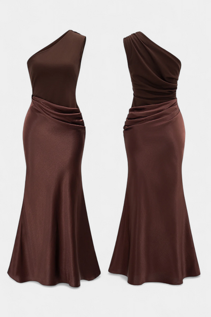 Ника Дълга Рокля за Партито с Асиметричен Изрез