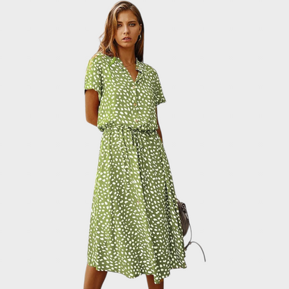 Тена - Елегантна Летна Рокля Многоцветна