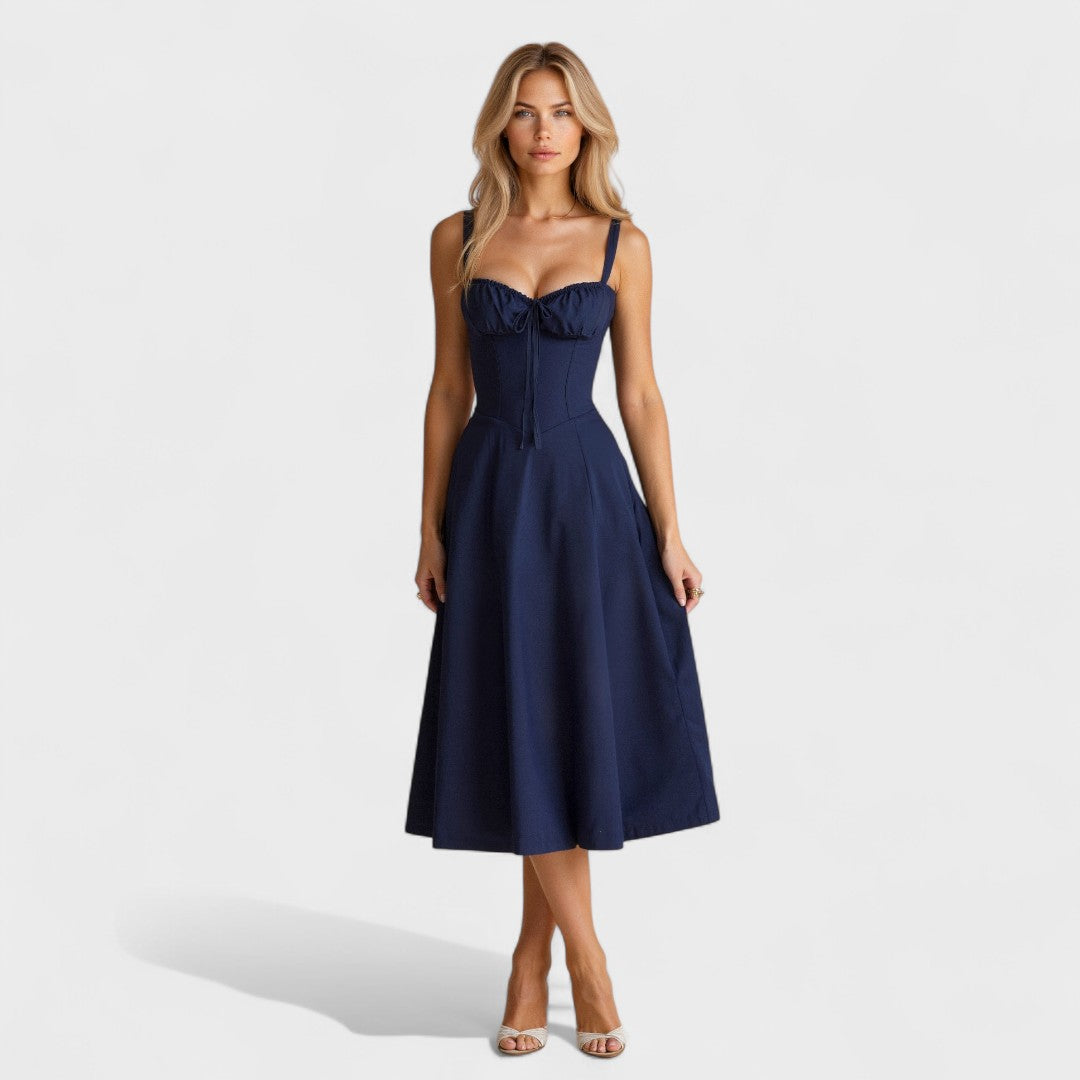 Петра - Корсетна Миди Рокля